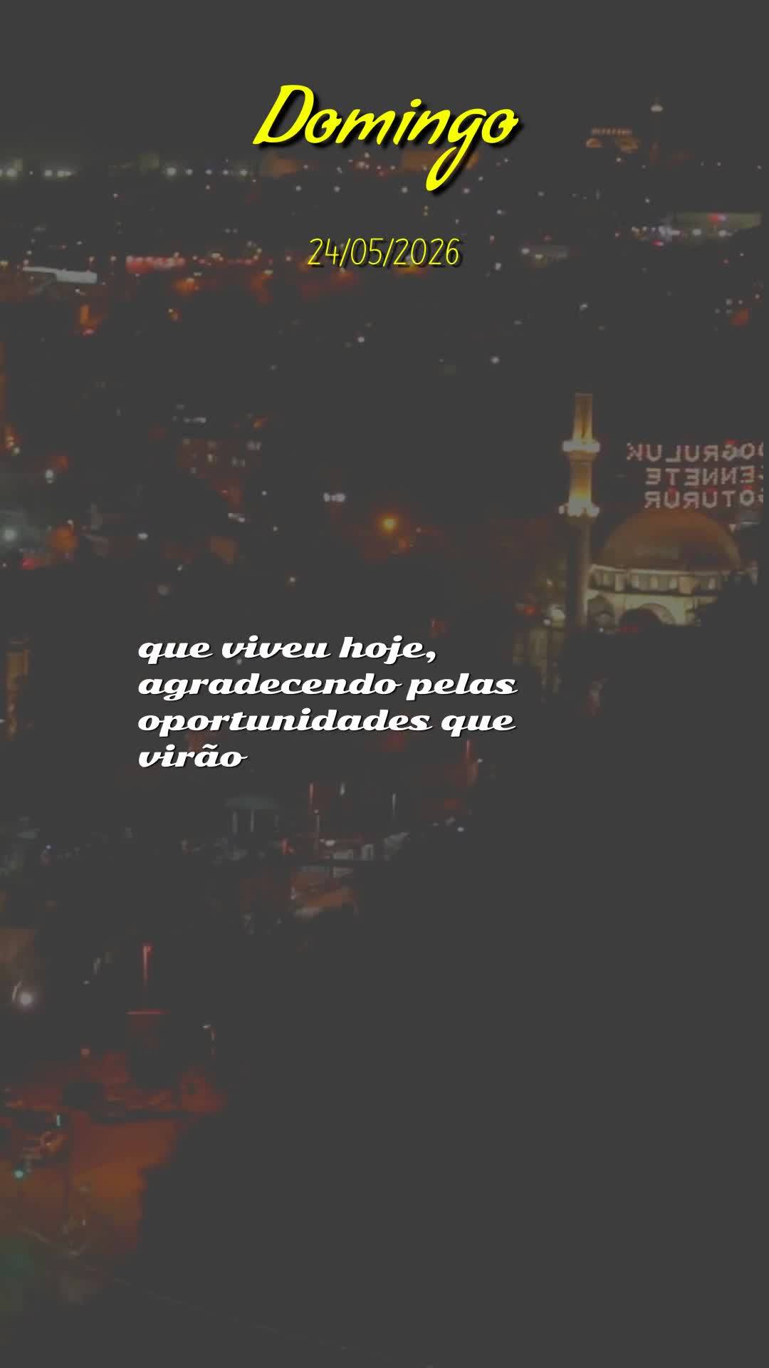 Boa noite, neste Domingo abençoado, 24 de Maio de 2026, dia de Pentecostes. Que o Espírito Santo, que desceu sobre os apóstolos como línguas de fogo,...