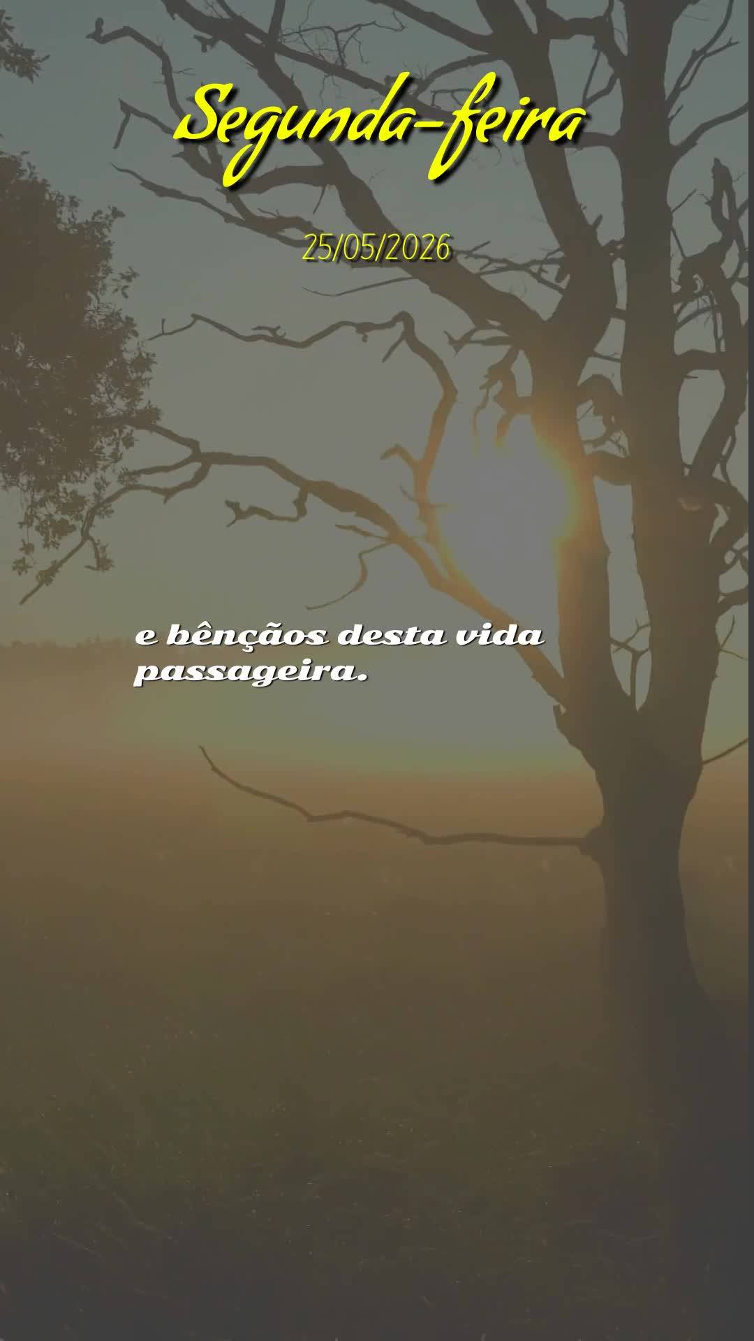 Bom dia, Jesus, meu Mestre e Senhor. Nesta Segunda-feira, 25 de Maio de 2026, uma nova semana se abre diante de mim, e eu Te ofereço cada ação, cada p...