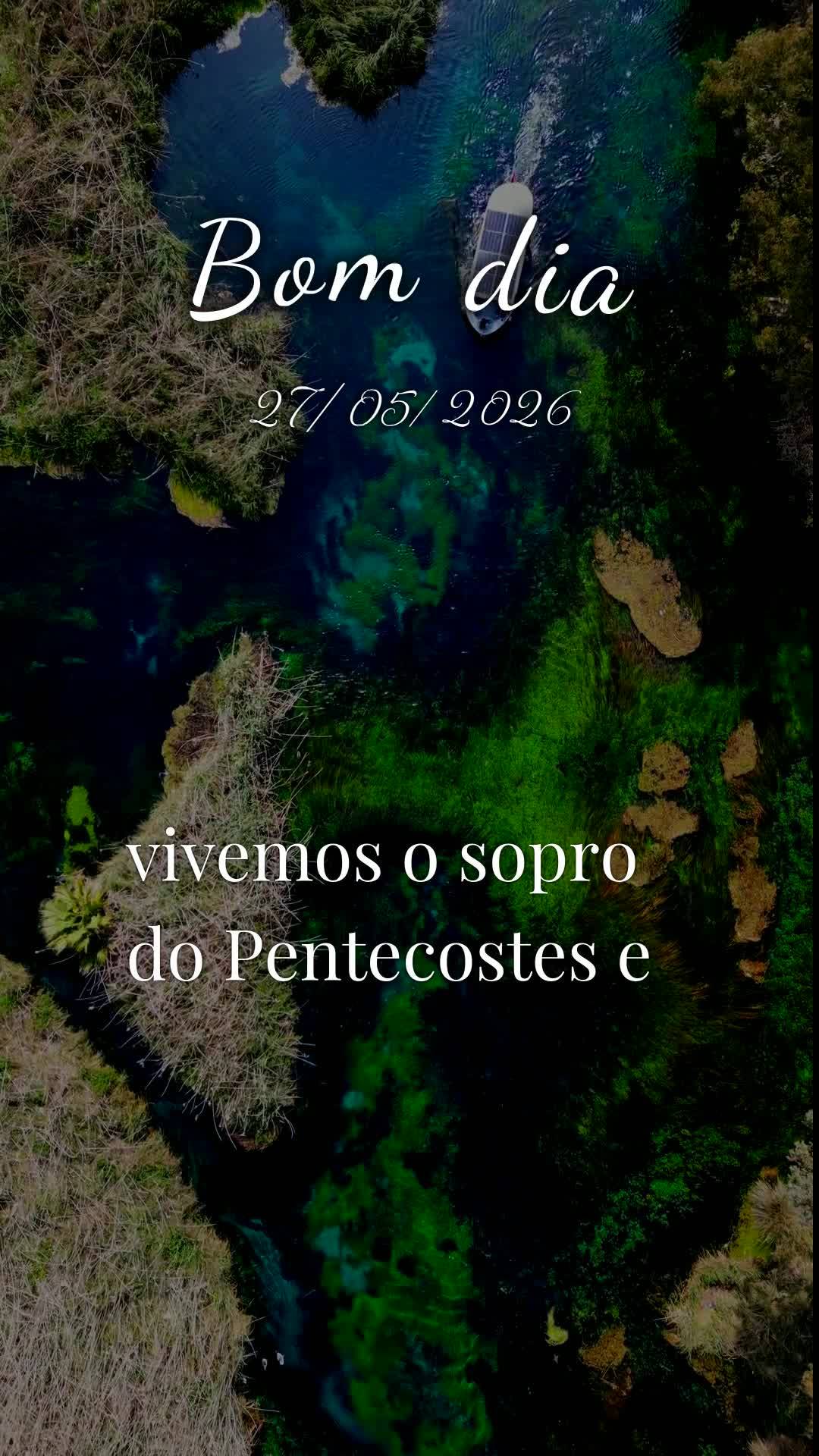 Bom dia! Nesta quarta-feira, 27 de Maio de 2026, eu proclamo sobre a sua vida uma bênção poderosa em nome de Jesus. Que o Senhor caminhe ao seu lado c...