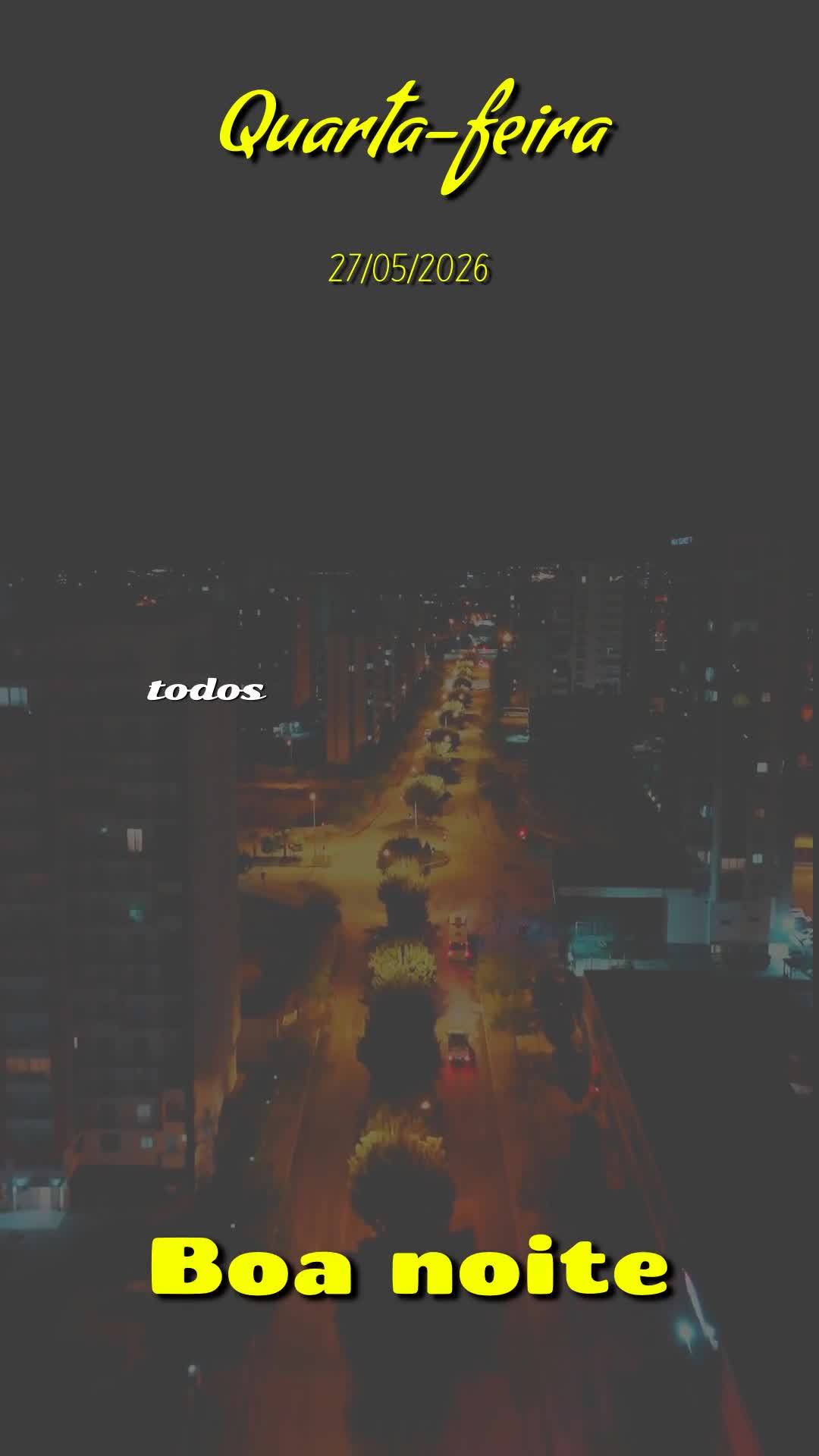 Boa noite. Nesta quarta-feira, 27 de Maio de 2026, que Deus abençoe este momento de descanso, renovando suas forças e acalmando o seu coração. Que o ...