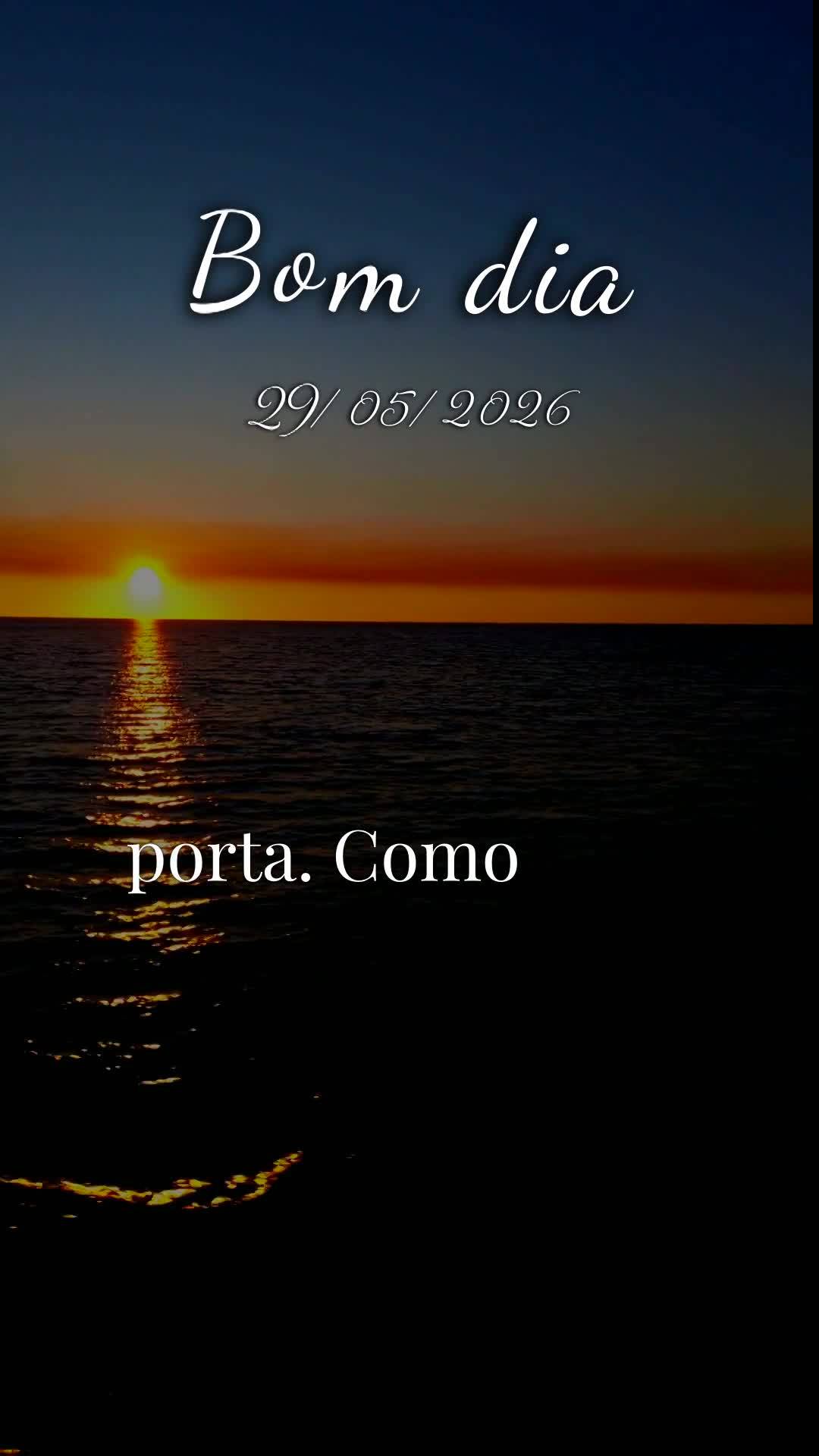 Bom dia, meu Deus. Hoje é sexta-feira, vinte e nove de maio de dois mil e vinte e seis, e antes que o sol tome conta do meu dia, eu paro diante de ti pa...