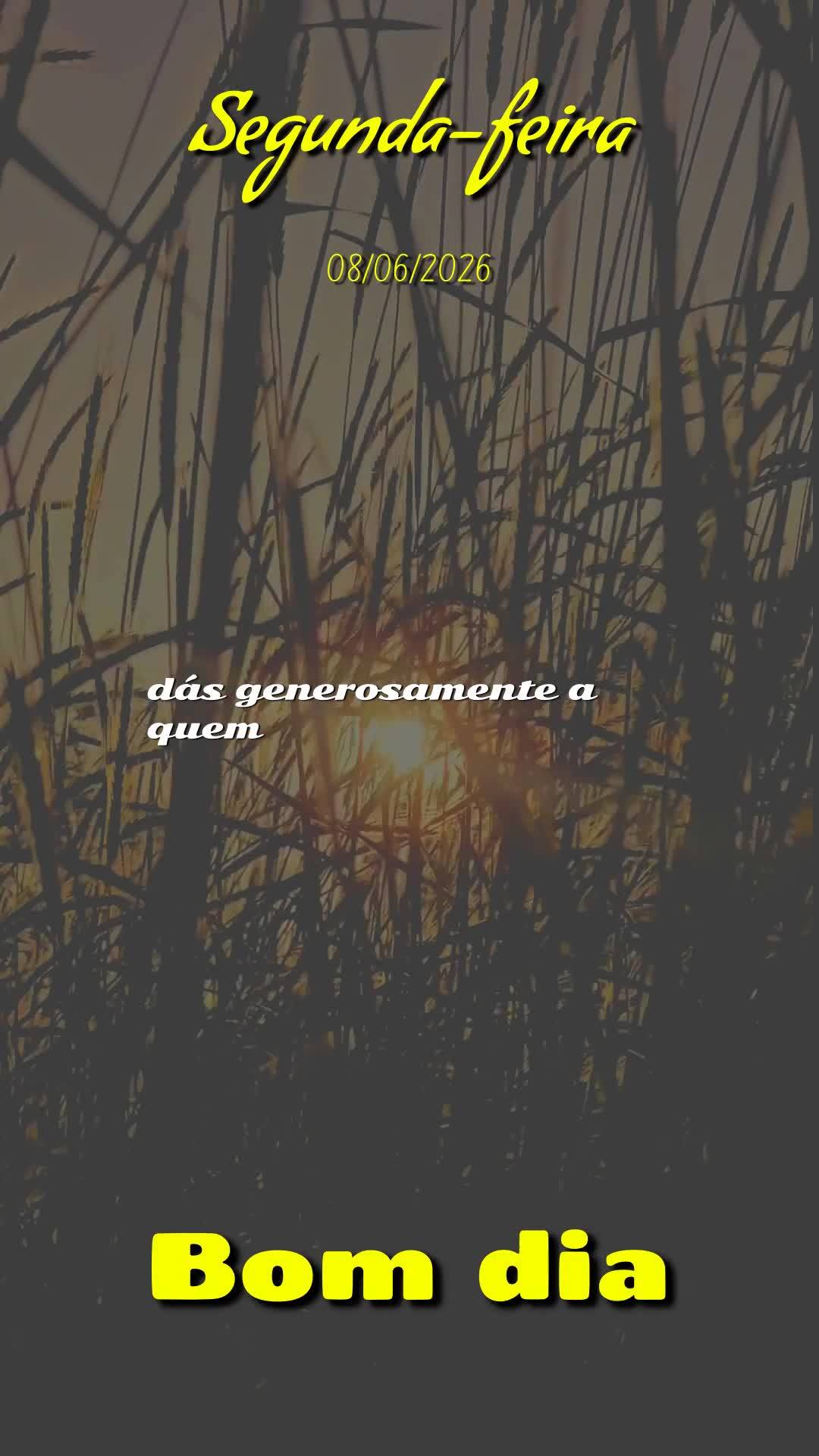Deus, bom dia. Antes de qualquer coisa, obrigado por abrir meus olhos nesta segunda-feira, 8 de junho de 2026. Obrigado pelo privilégio de respirar de n...