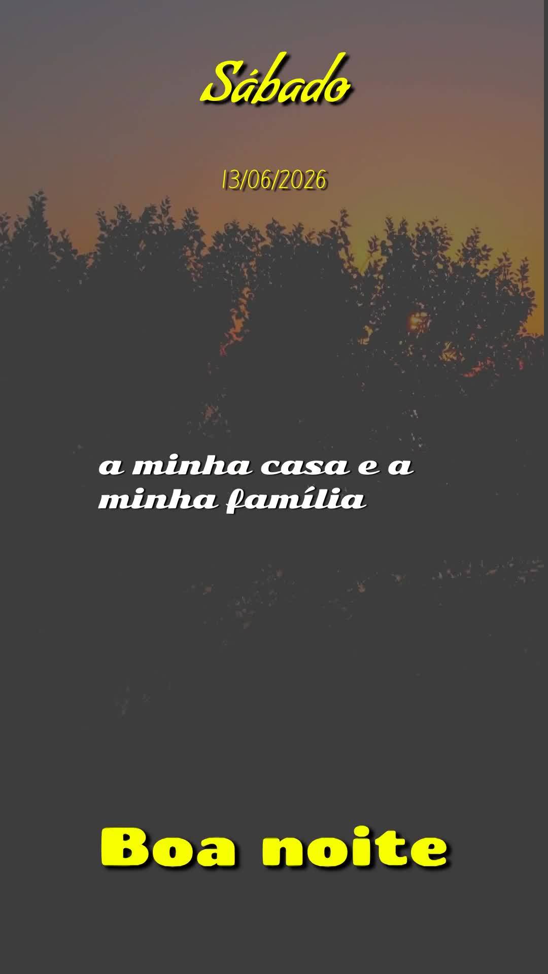 Boa noite, Senhor meu Deus. Neste sábado, 13 de Junho de 2026, no silêncio desta noite, eu me coloco diante de Ti. Obrigado por mais um dia vivido, por...