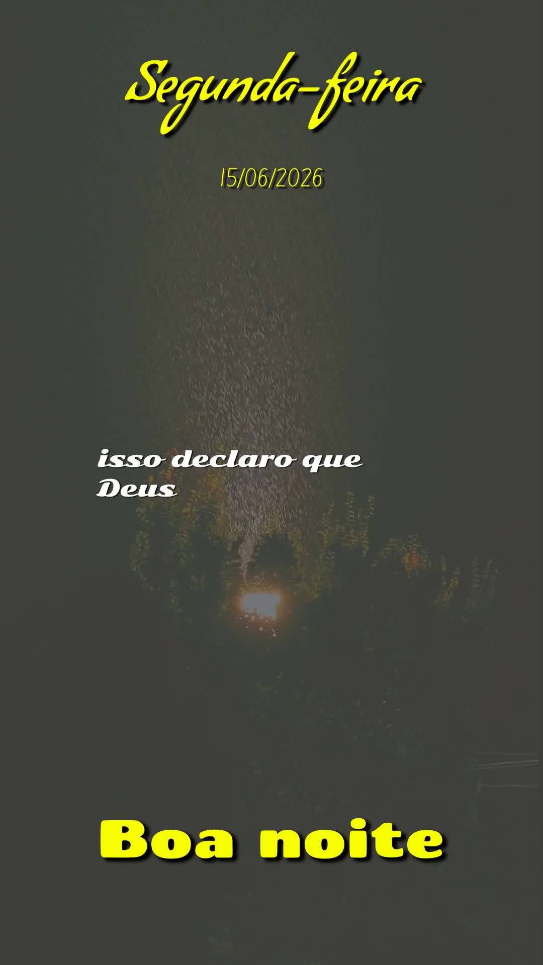 Boa noite. Nesta Segunda-feira, quinze de Junho de dois mil e vinte e seis, eu oro, eu declaro e eu profetizo que a bênção do Senhor te alcance onde q...