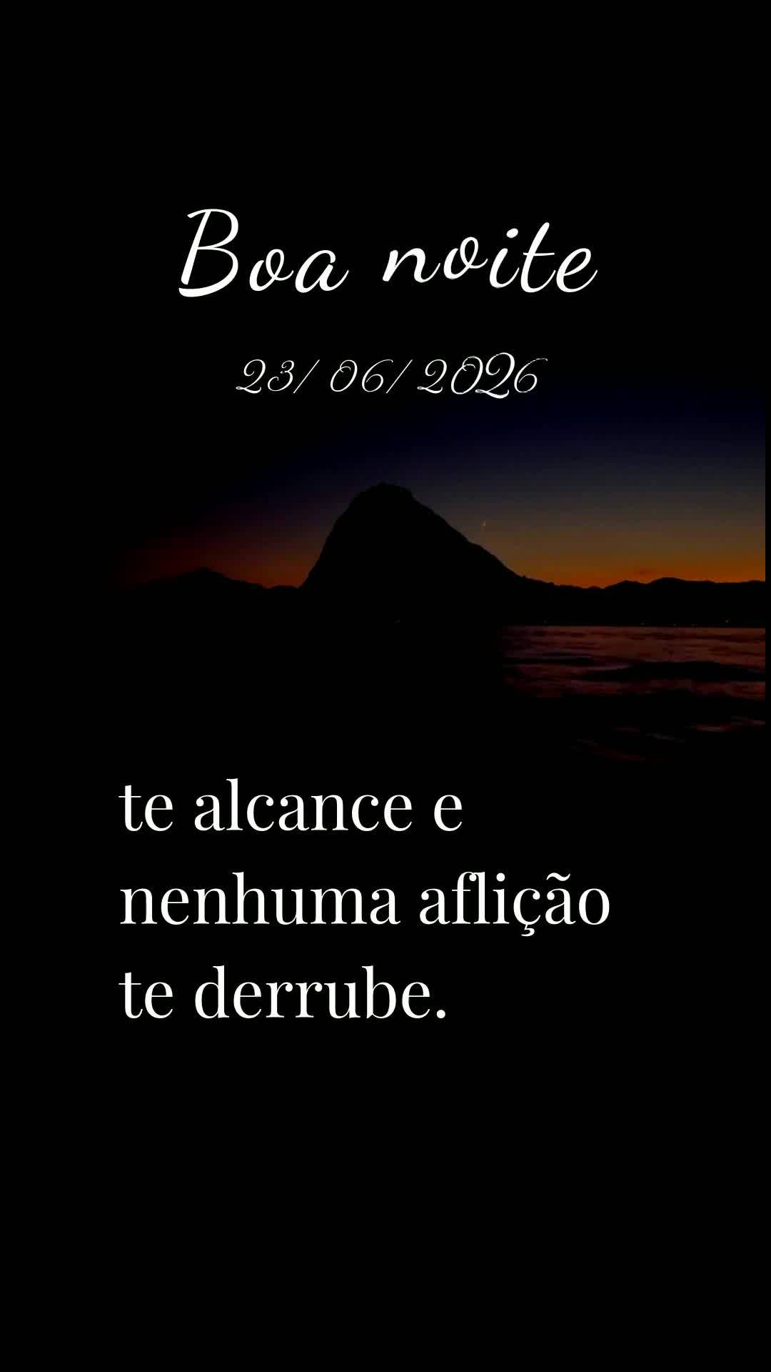 Boa noite. Nesta terça-feira, vinte e três de junho de dois mil e vinte e seis, eu oro por você, onde quer que esteja agora. Que a bênção do Senhor...