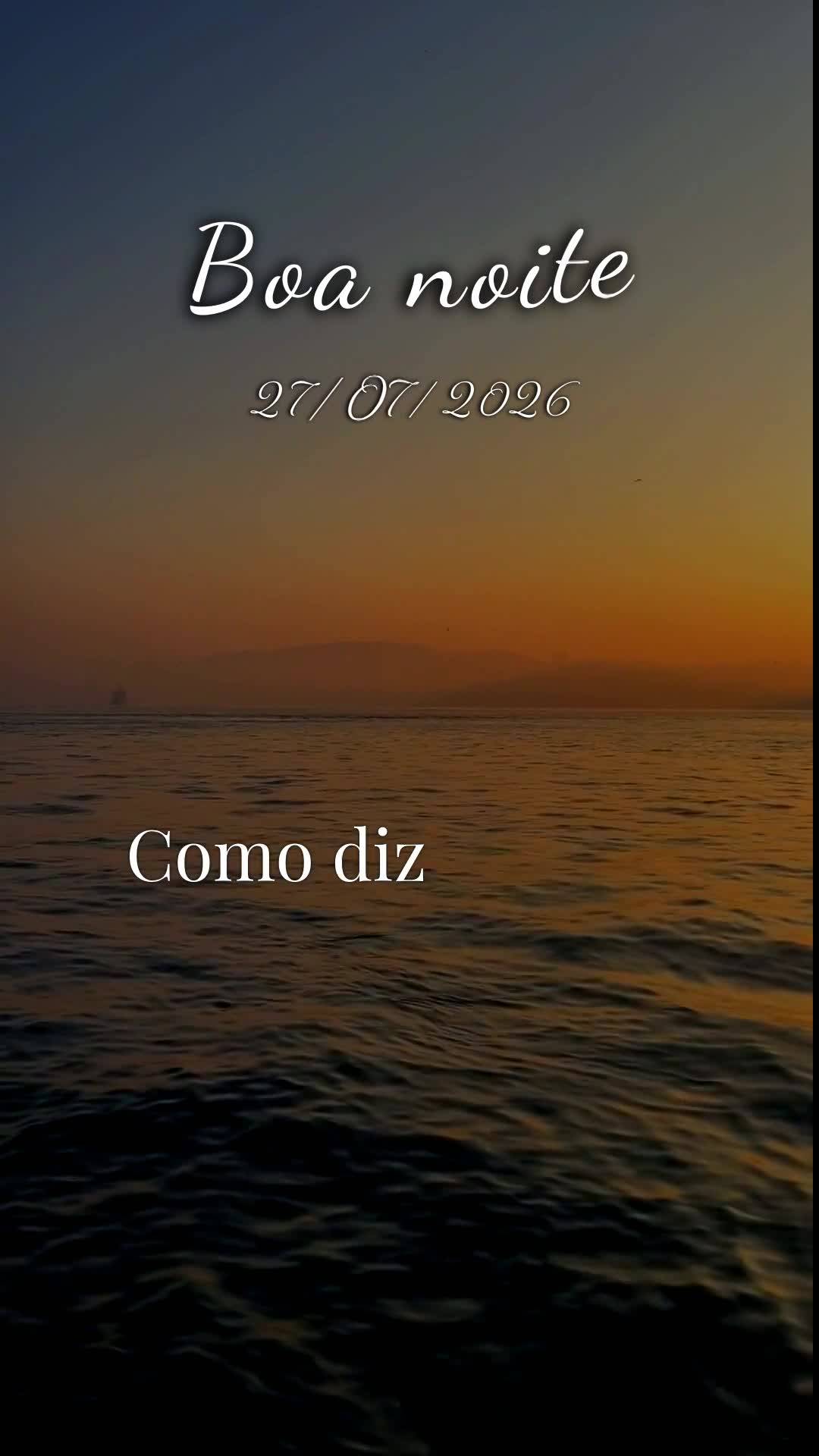 Boa noite. Nesta segunda-feira, vinte e sete de julho de dois mil e vinte e seis, que Deus abençoe este momento de descanso, renovando suas forças e ac...