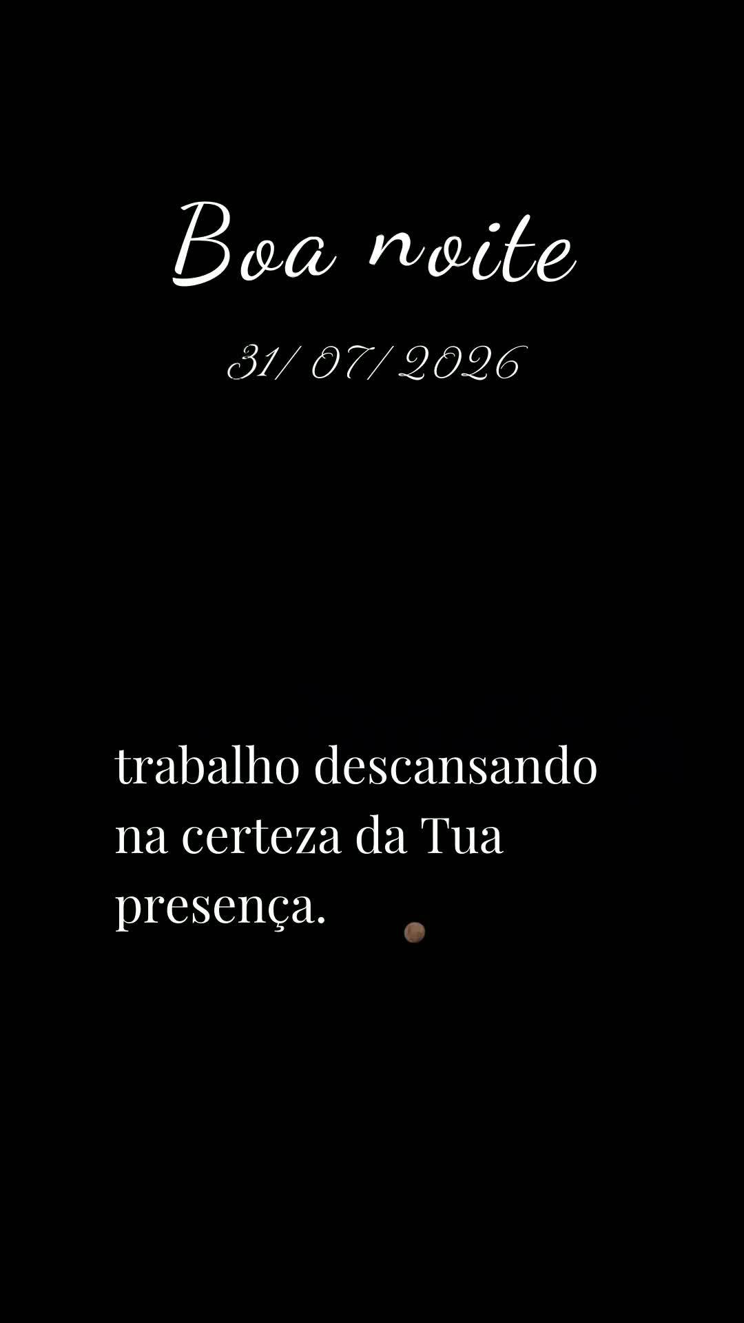 Boa noite. Obrigado, Deus, por mais uma sexta-feira vencida. Neste último dia de julho, olho para trás e reconheço a tua fidelidade. Tu me livraste de...
