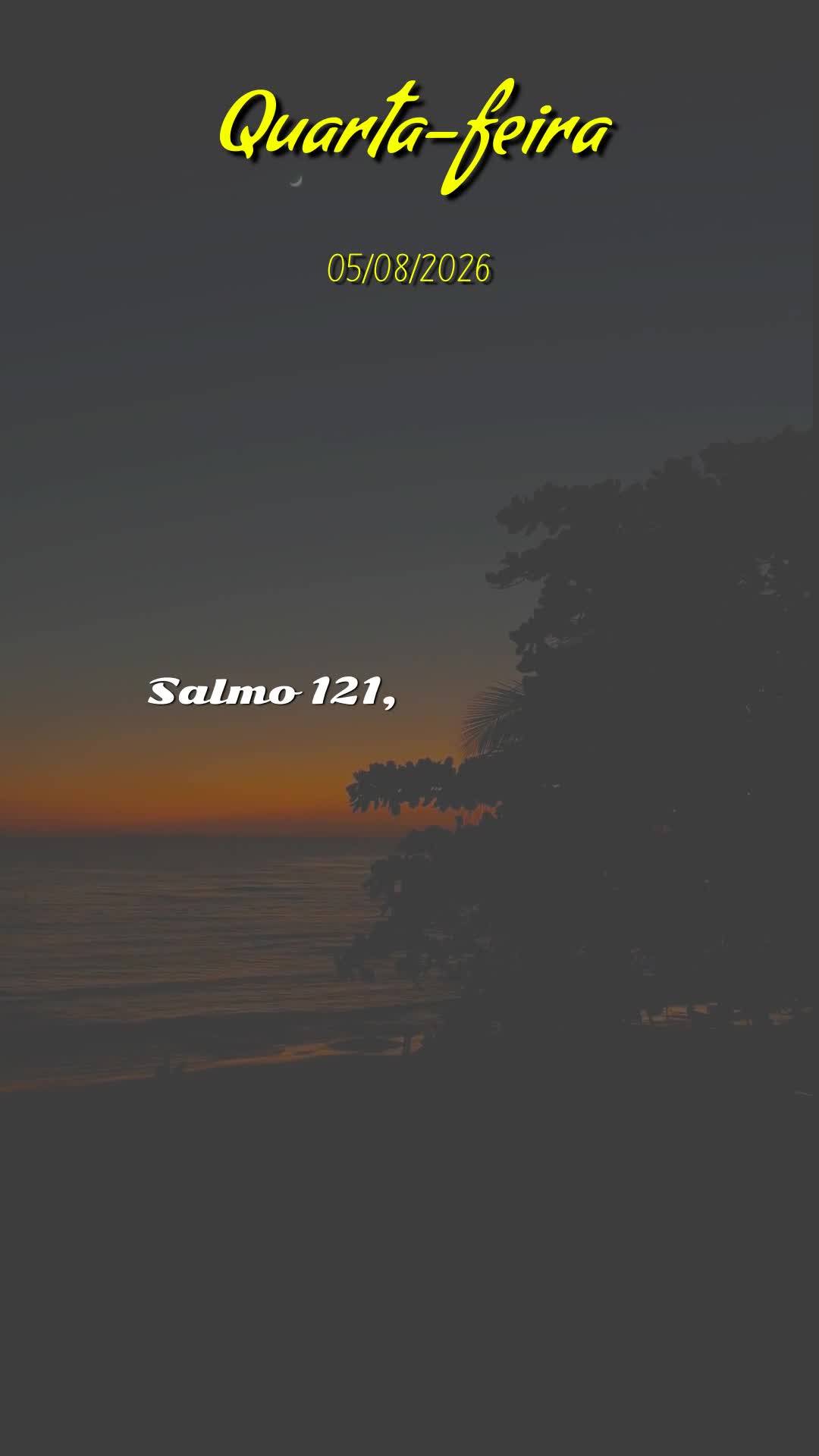 Boa noite. Obrigado, meu Deus, por mais uma quarta-feira vencida. Tu me livraste de todo mal e me concedeste saúde e força para vencer mais um dia no m...