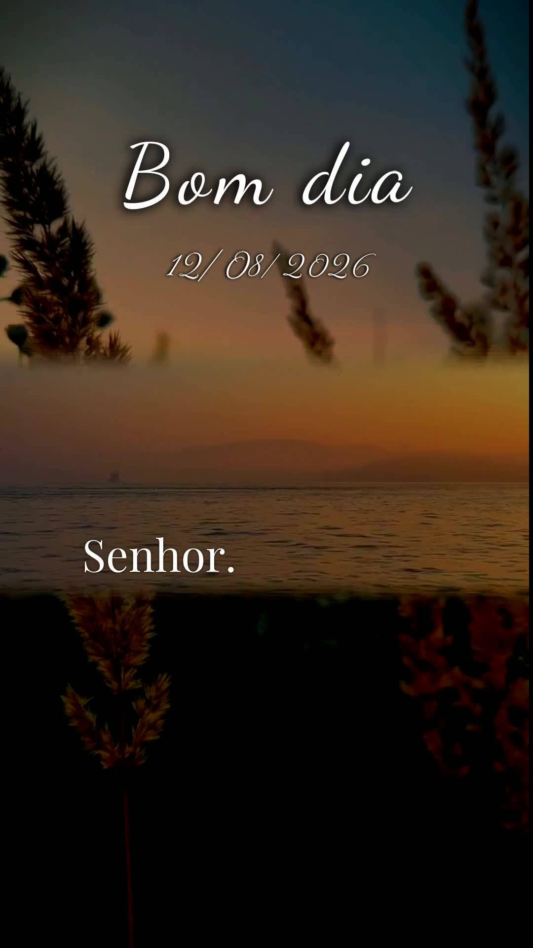 Bom dia, meu Deus. Hoje é quarta-feira, doze de agosto de dois mil e vinte e seis, e antes de tudo eu paro para te agradecer. Chegamos ao meio da semana...