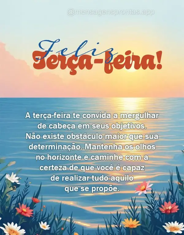 A terça-feira te convida a mergulhar de cabeça em seus objetivos. Não existe obstáculo maior que sua determinação. Mantenha os olhos no horizonte e...