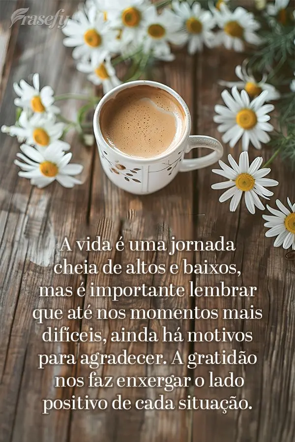 A vida é uma jornada cheia de altos e baixos, mas é importante lembrar que até nos momentos mais difíceis, ainda há motivos para agradecer. A gratid...