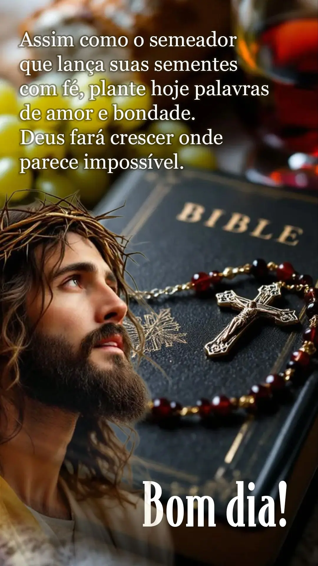 Assim como o semeador que lança suas sementes com fé, plante hoje palavras de amor e bondade. Deus fará crescer onde parece impossível. Bom dia!