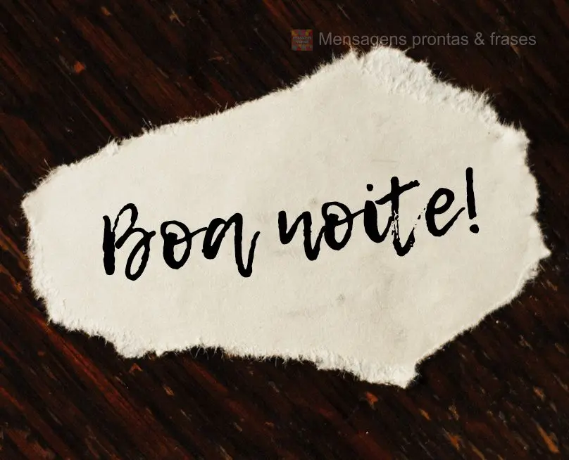 Boa noite!