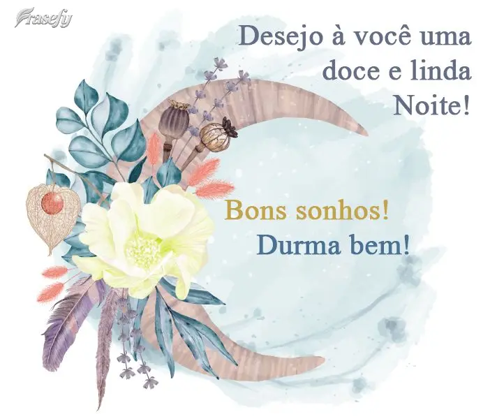 Desejo a você uma doce e linda Noite! Bons sonhos! Durma bem!
