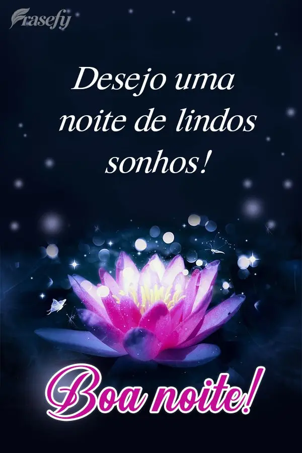 Desejo uma noite de lindos sonhos! Boa noite! 