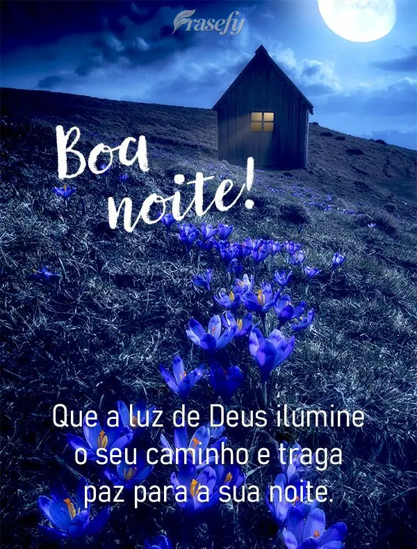 Que a luz de Deus ilumine o seu caminho e traga paz para a sua noite. Boa noite!