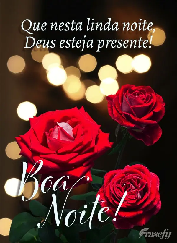 Que nesta linda noite, Deus esteja presente! Boa noite!