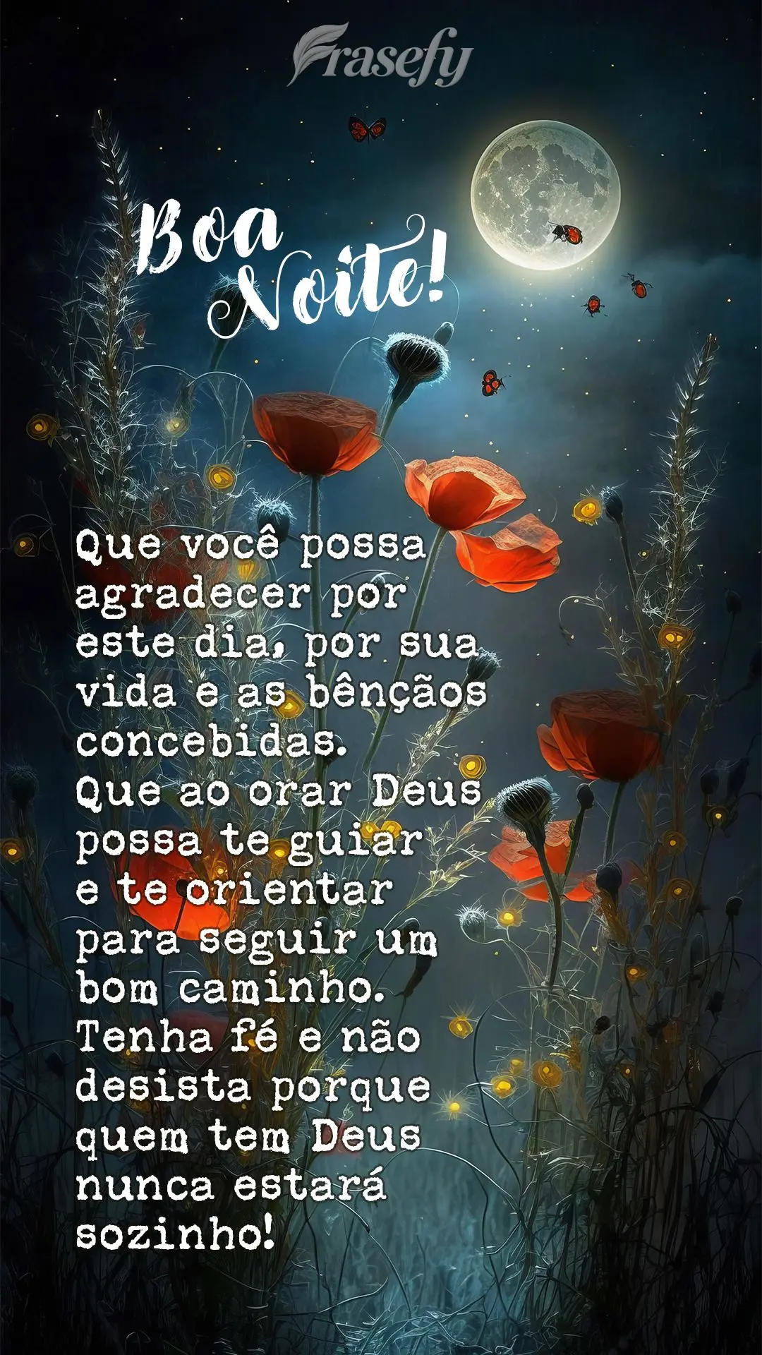 Que você possa agradecer por este dia, por sua vida e as bênçãos concebidas. Que ao orar Deus possa te guiar e te orientar para seguir um bom caminho...