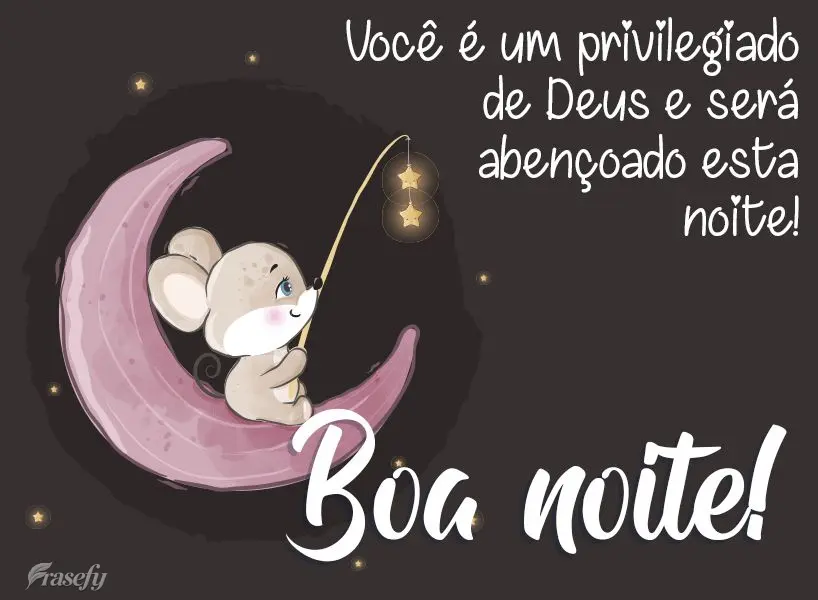 Você é um privilegiado de Deus e será abençoado esta noite! Boa noite! 