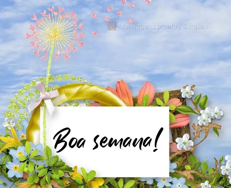 Boa semana!
