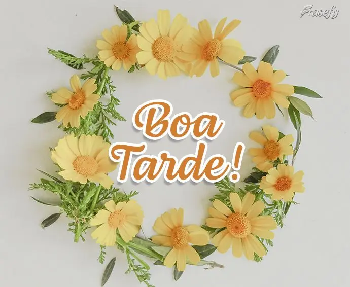 Boa tarde!