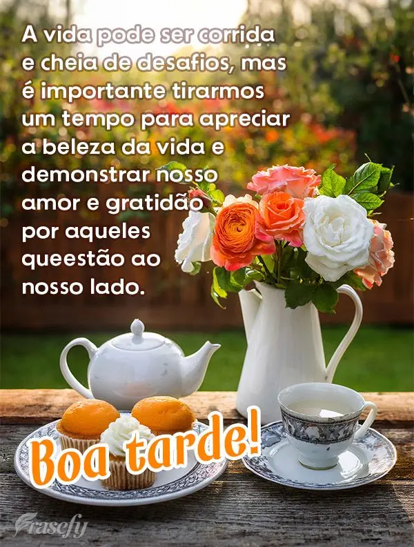 A vida pode ser corrida e cheia de desafios, mas é importante tirarmos um tempo para apreciar a beleza da vida e demonstrar nosso amor e gratidão por a...