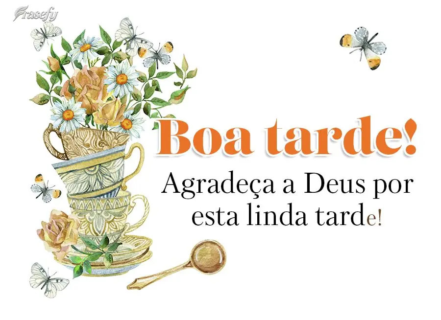 Agradeça a Deus por esta linda tarde! Boa tarde!