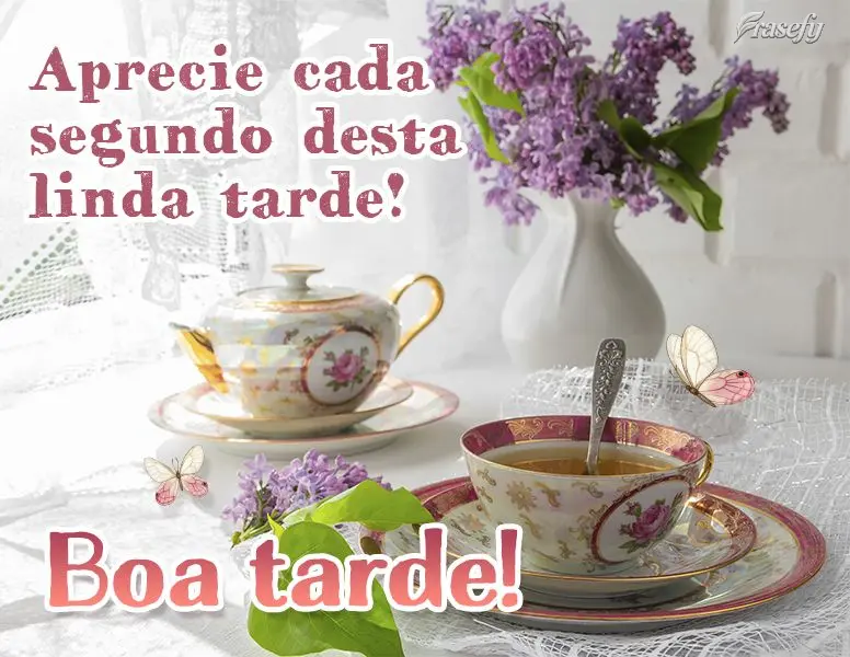 Aprecie cada segundo desta linda tarde! Boa tarde!