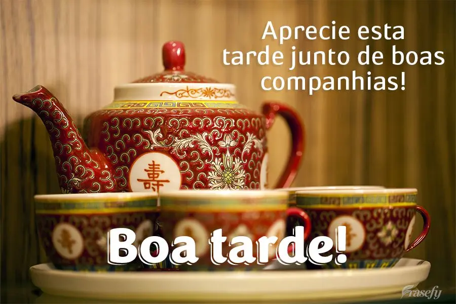 Aprecie esta tarde junto de boas companhias! Boa tarde! 