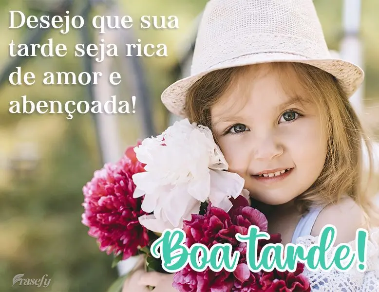 Desejo que sua tarde seja rica de amor e abençoada!
  Boa tarde!