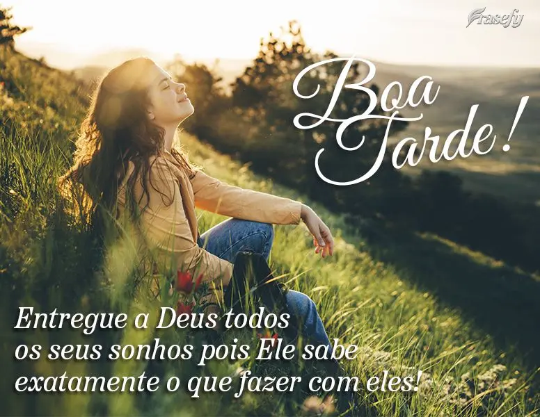 Entregue a Deus todos os seus sonhos, pois Ele sabe exatamente o que fazer com eles!  Boa tarde!