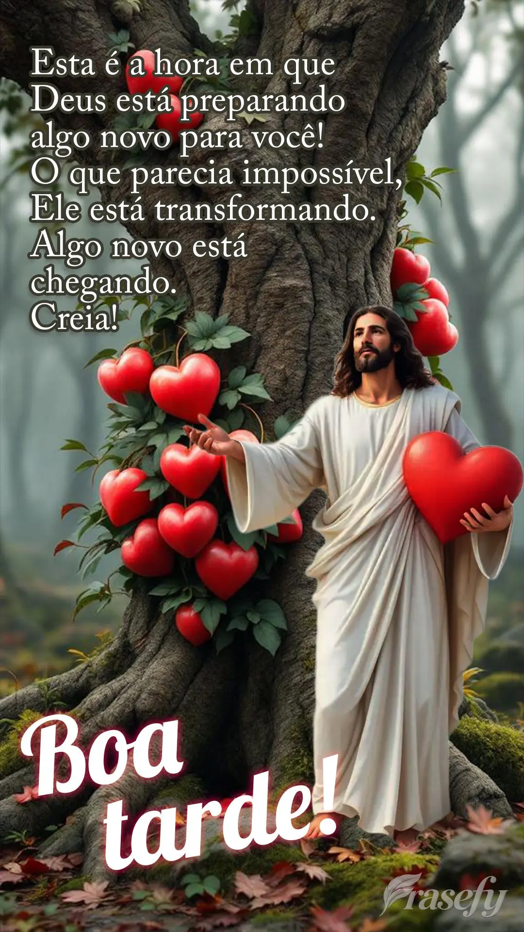 🌅 Boa tarde! Esta é a hora em que Deus está preparando algo novo para você! O que parecia impossível, Ele está transformando. Algo novo está che...