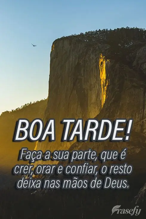 Faça a sua parte, que é crer, orar e confiar, o resto deixa nas mãos de Deus. 
 Boa tarde! 