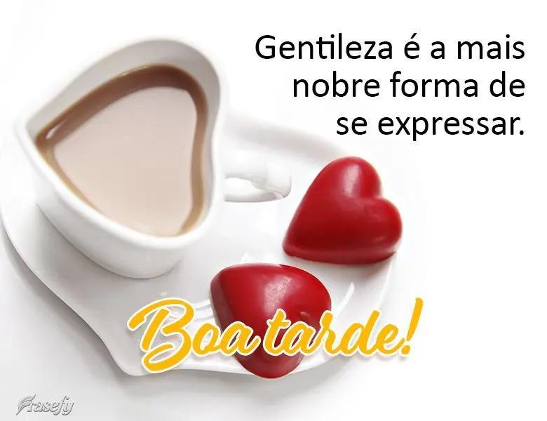Gentileza é a mais nobre forma de se expressar. Boa tarde!