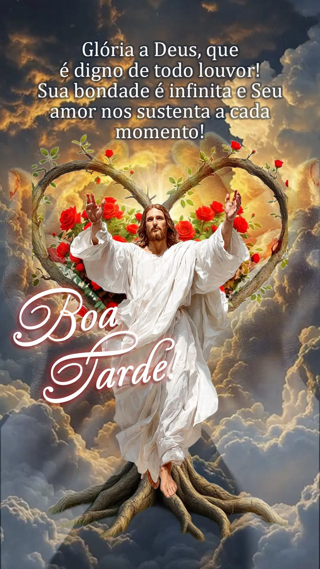Boa tarde! Glória a Deus, que é digno de todo louvor! Sua bondade é infinita e Seu amor nos sustenta a cada momento! 🙌✨