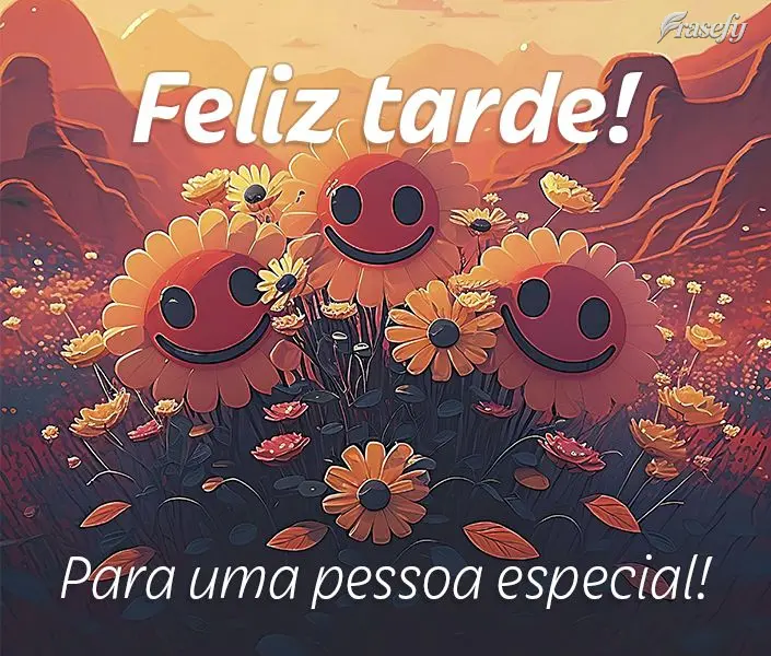 Para uma pessoa especial! Feliz tarde!