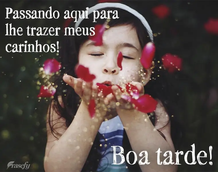 Passando aqui para lhe trazer meus carinhos! Boa tarde!