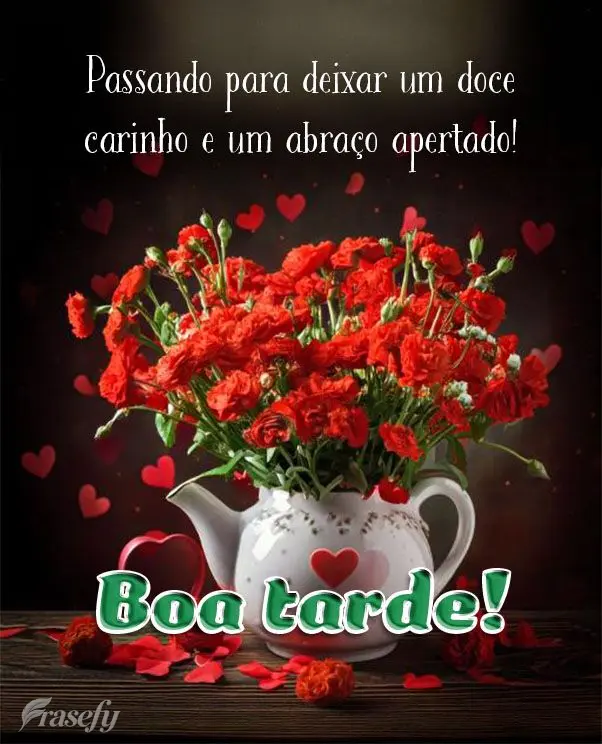 Passando para deixar um doce carinho e um abraço apertado! Boa tarde!