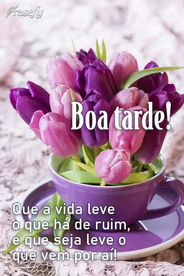 Que a vida leve o que há de ruim, e que seja leve o que vem por aí! Boa tarde!