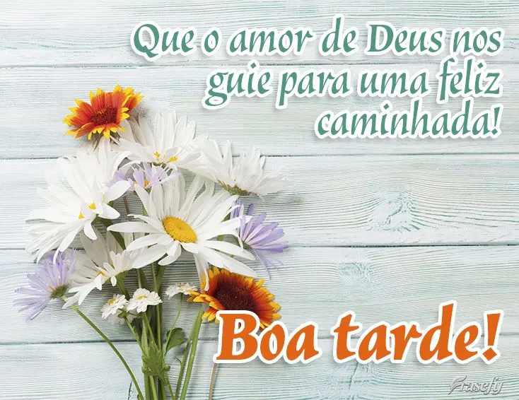 Que o amor de Deus nos guie para uma feliz caminhada! Boa tarde!