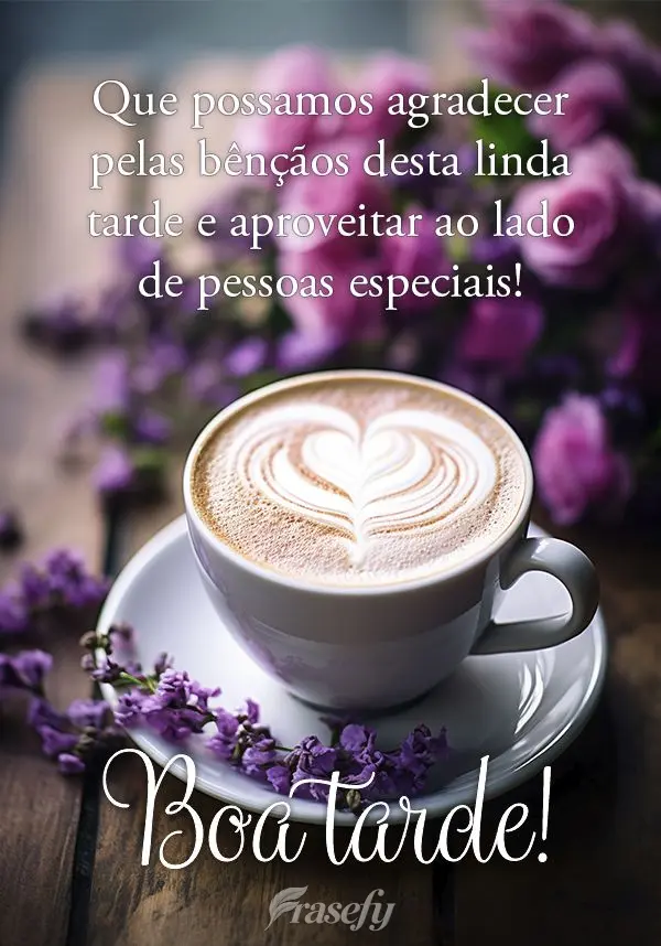 Que possamos agradecer pelas bênçãos desta linda tarde e aproveitar ao lado de pessoas especiais! Boa tarde!