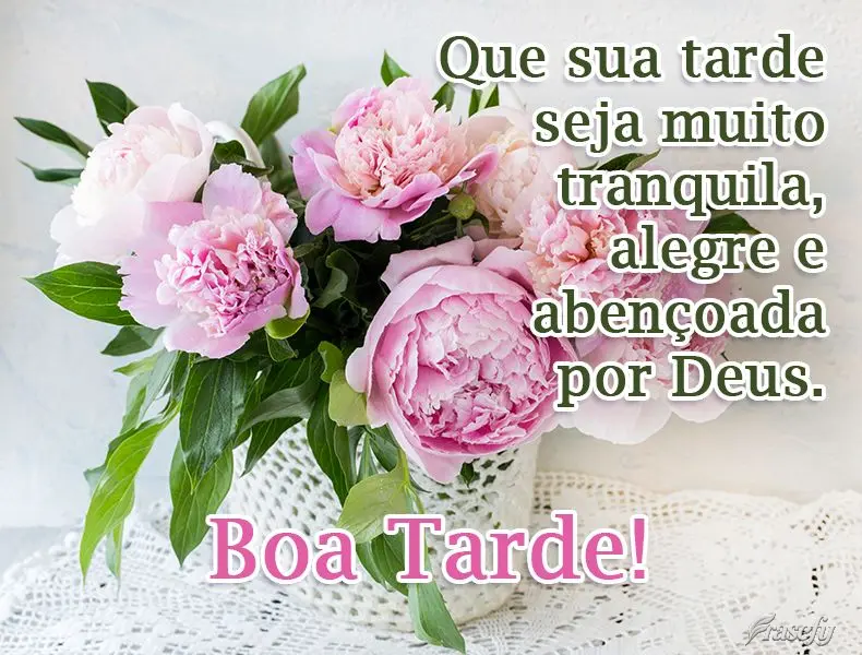 Que sua tarde seja muito tranquila, alegre e abençoada por Deus.
  Boa Tarde!