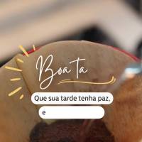 Que sua tarde tenha paz e muitas bênçãos! Boa tarde!