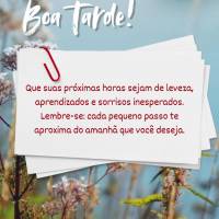 Que suas próximas horas sejam de leveza, aprendizados e sorrisos inesperados. Lembre-se: cada pequeno passo te aproxima do amanhã que você deseja. Boa...