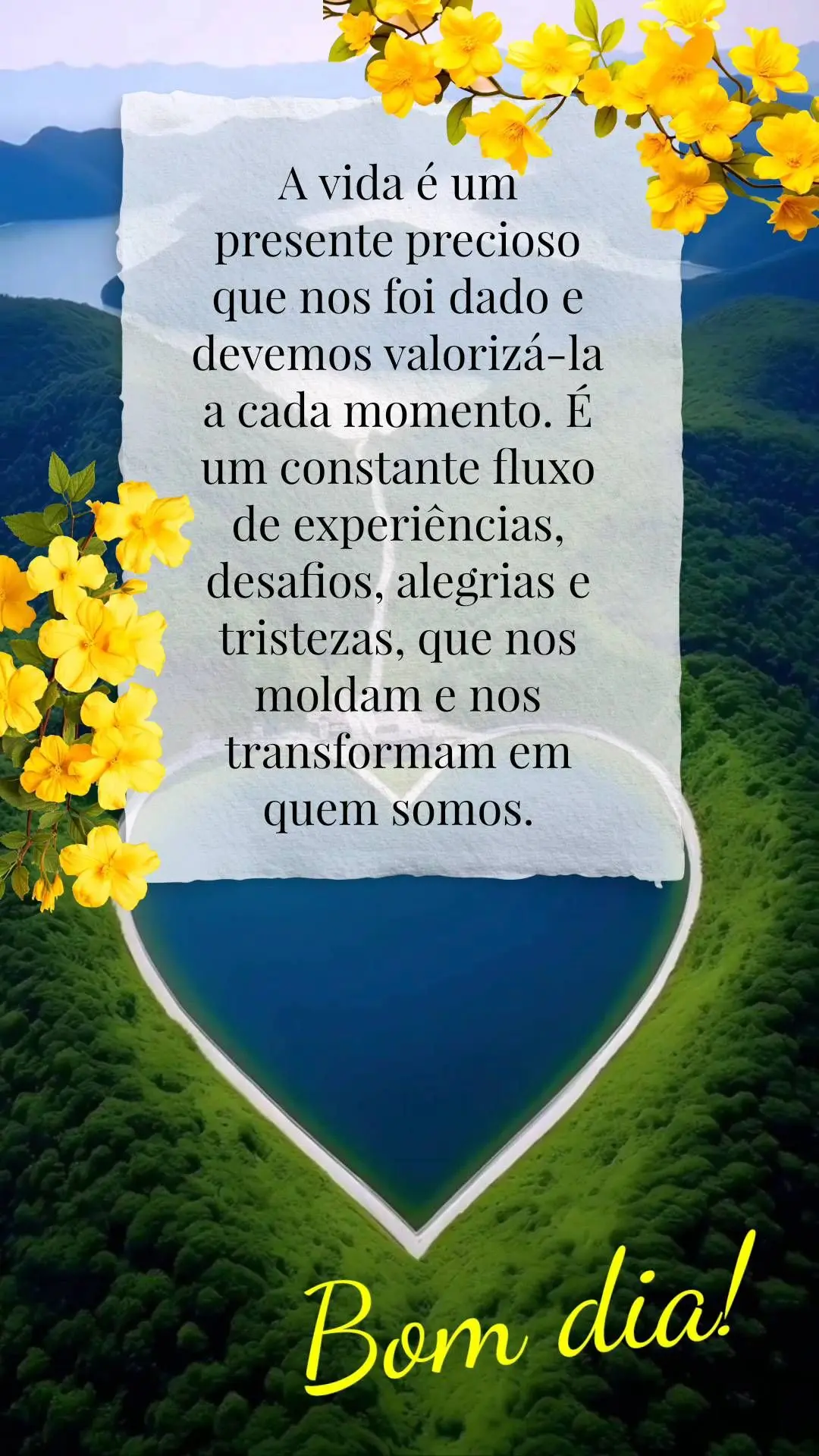 A vida é um presente precioso que nos foi dado e devemos valorizá-la a cada momento. É um constante fluxo de experiências, desafios, alegrias e trist...