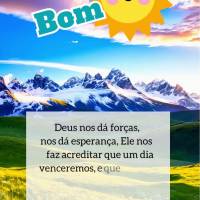 Deus nos dá forças, nos dá esperança, Ele nos faz acreditar que um dia venceremos, e que toda a tristeza desaparecerá, que todas as suas feridas vã...