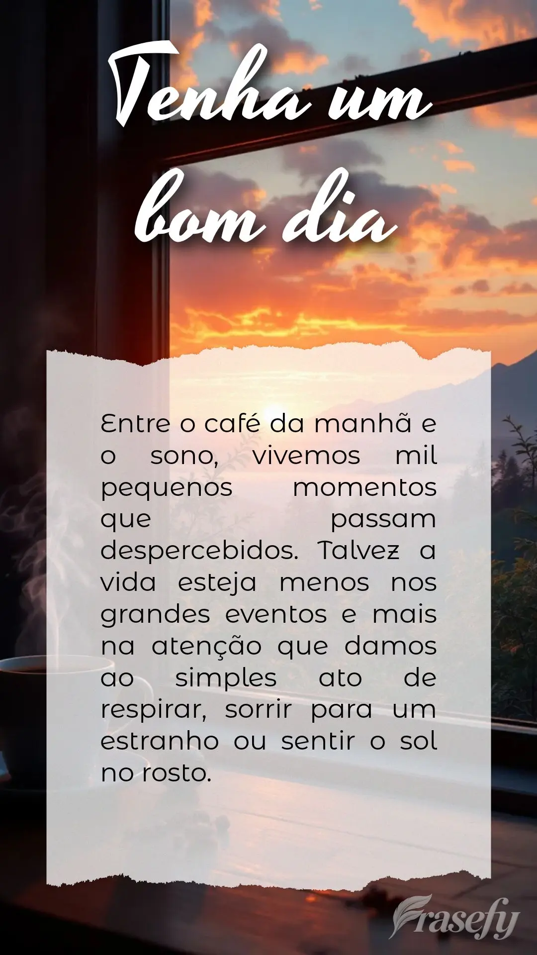 Entre o café da manhã e o sono, vivemos mil pequenos momentos que passam despercebidos. Talvez a vida esteja menos nos grandes eventos e mais na atenç...