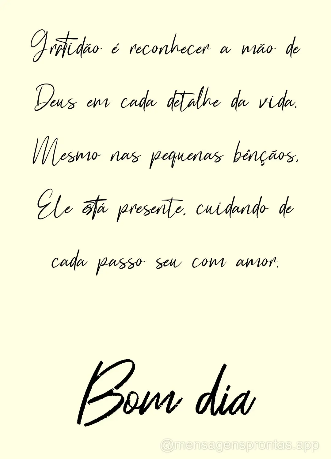 Gratidão é reconhecer a mão de Deus em cada detalhe da vida. Mesmo nas pequenas bênçãos, Ele está presente, cuidando de cada passo seu com amor. B...