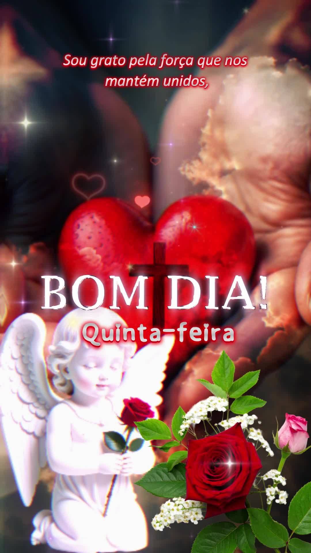 Bom dia! Nesta quinta-feira, agradeço pela proteção divina que abraça nossa família. Cada desafio superado, cada sorriso compartilhado é um present...