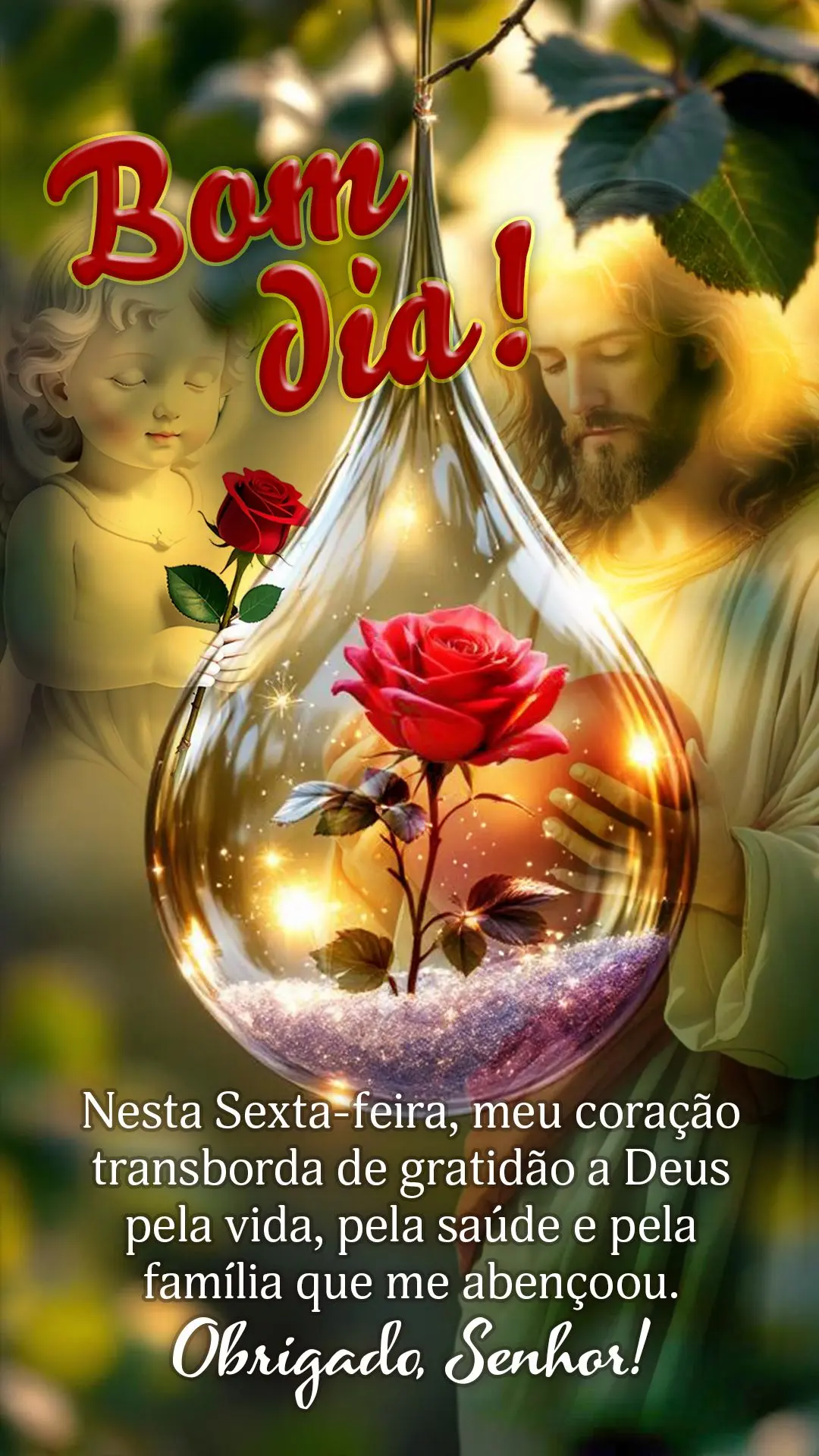 🌟 Bom dia! Nesta sexta-feira, meu coração transborda de gratidão a Deus pela vida, pela saúde e pela família que me abençoou. Obrigado, Senhor! ...